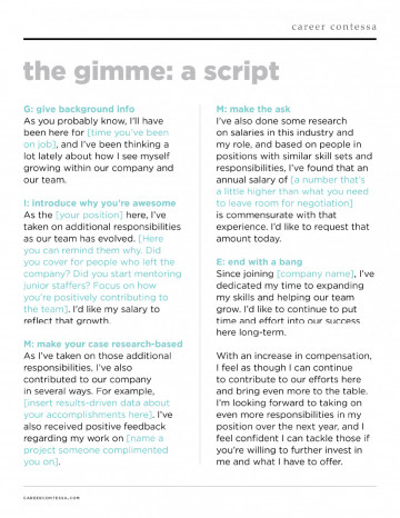 Downloads - The "GIMME" Ask For a Raise Script