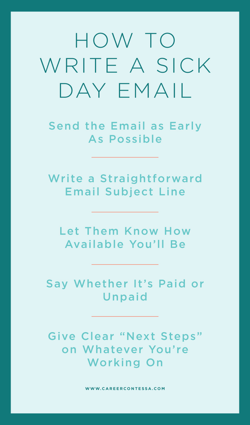 How To Write A Sick Day Email A Template Career Contessa