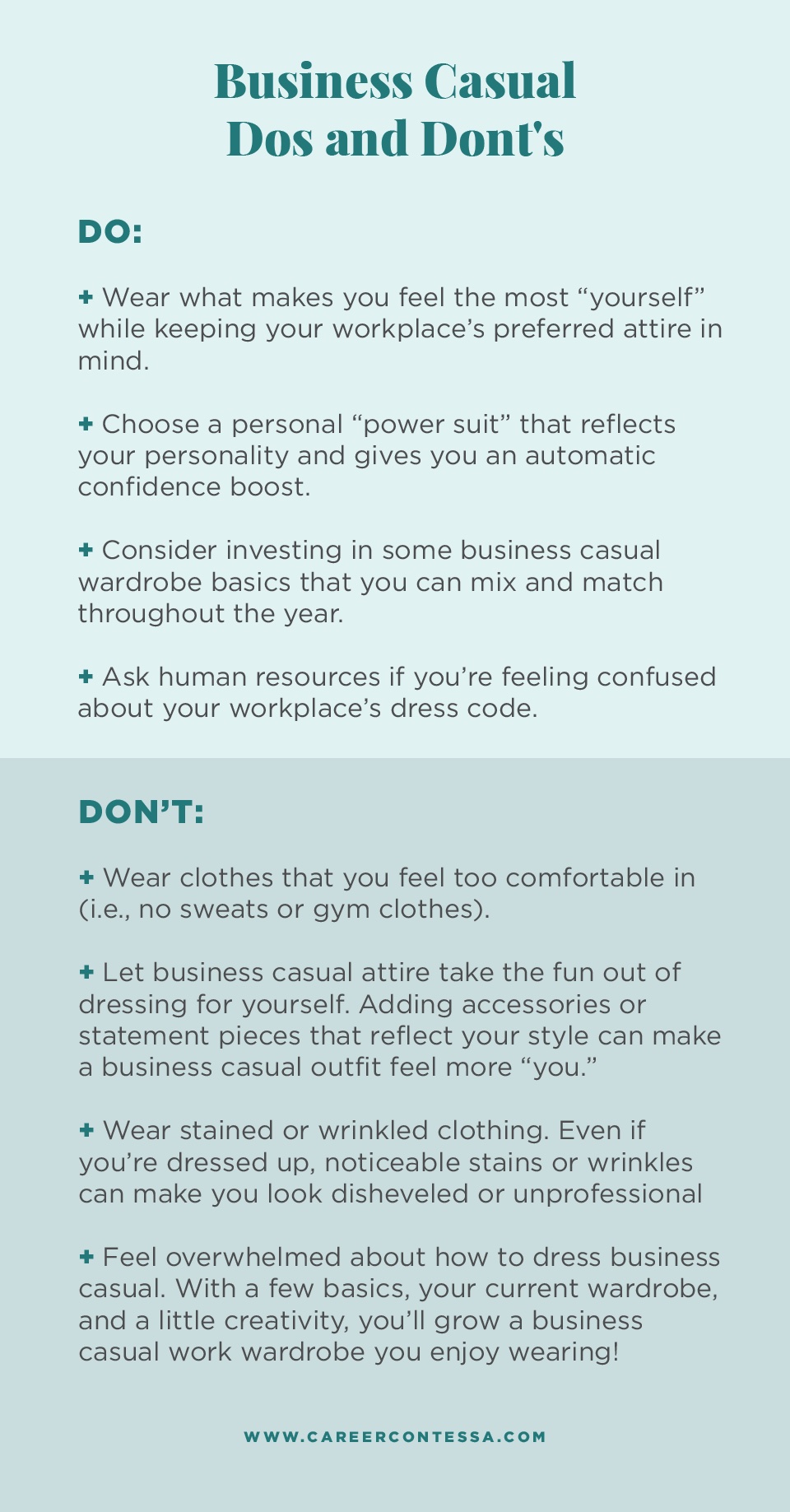 Dos and Don'ts of Dressing Business Casual at work
